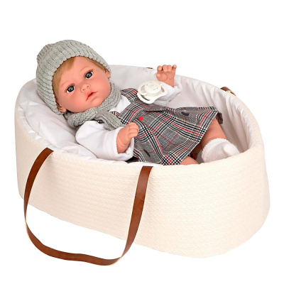 Кукла Elegance Nia мягкая виниловая 33 cм в люльке-переноске Arias Т22892 1